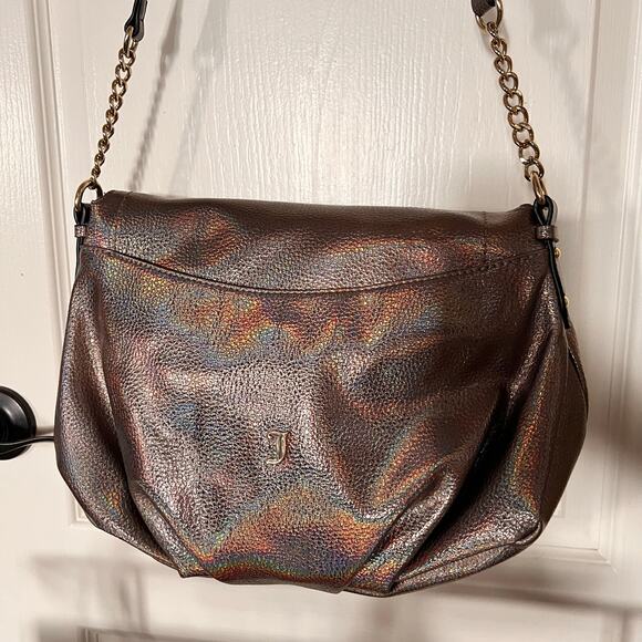 JUICY COUTURE Bag Purse Y2K 90s
Fold Over Zip Flap Crossbody Logo
Holographic - Picture 6 of 11